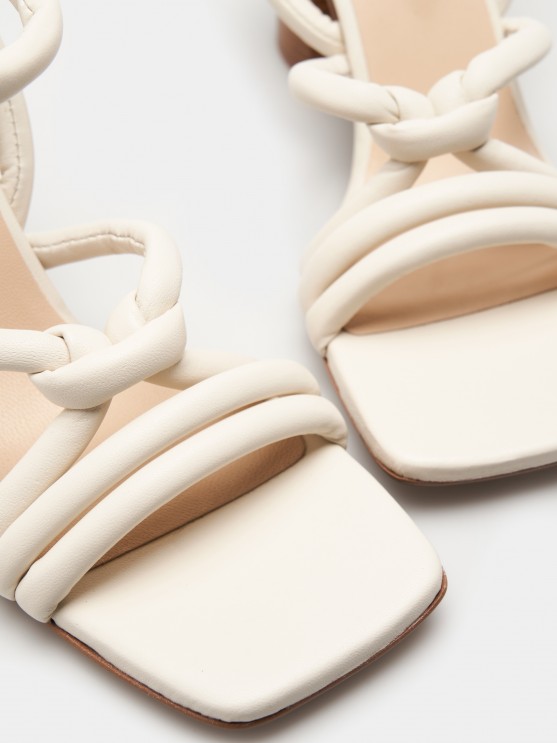 Leather strappy sandals