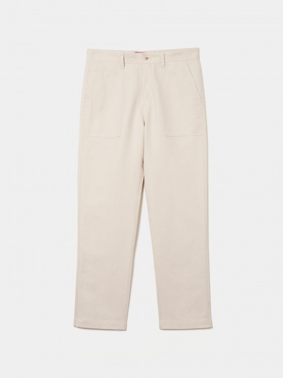 Chinos de lino y algodn