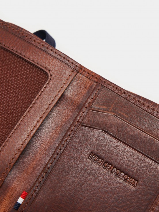 Camel leather wallet