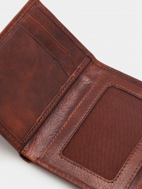 Camel leather wallet