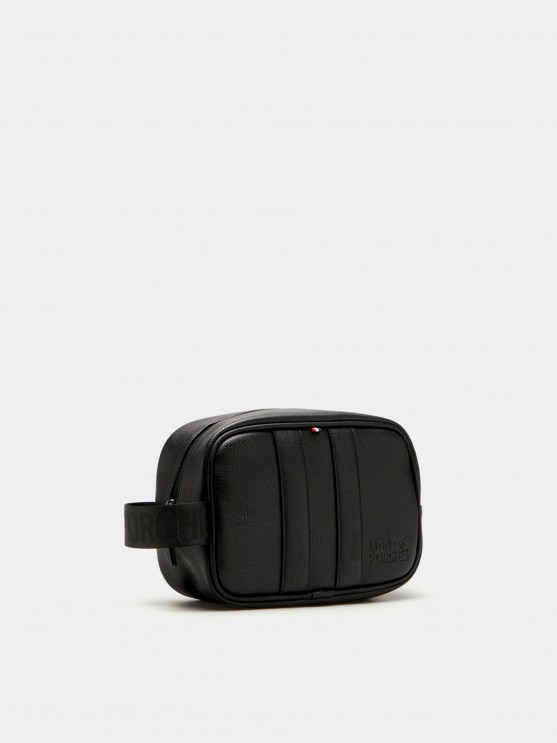 Toiletry bag with hand strap