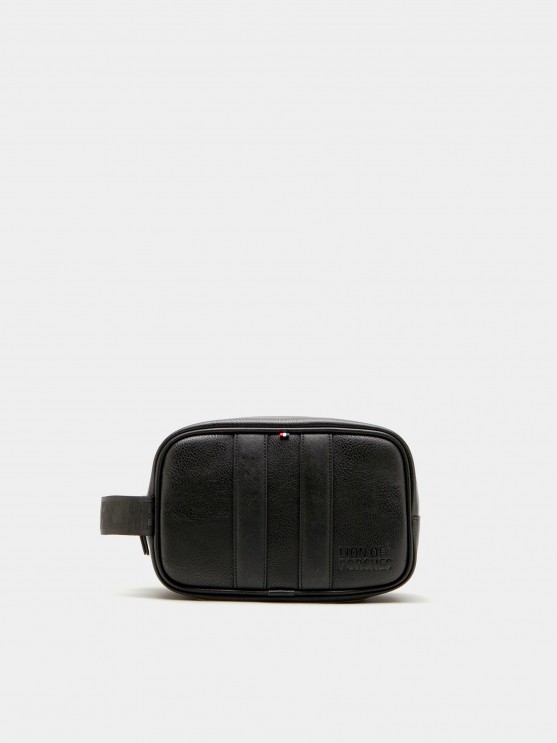 Toiletry bag with hand strap
