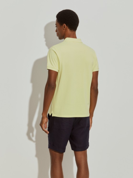 Cotton piqu polo
