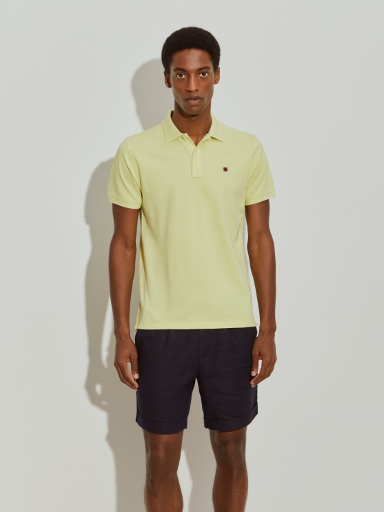 Cotton piqu polo