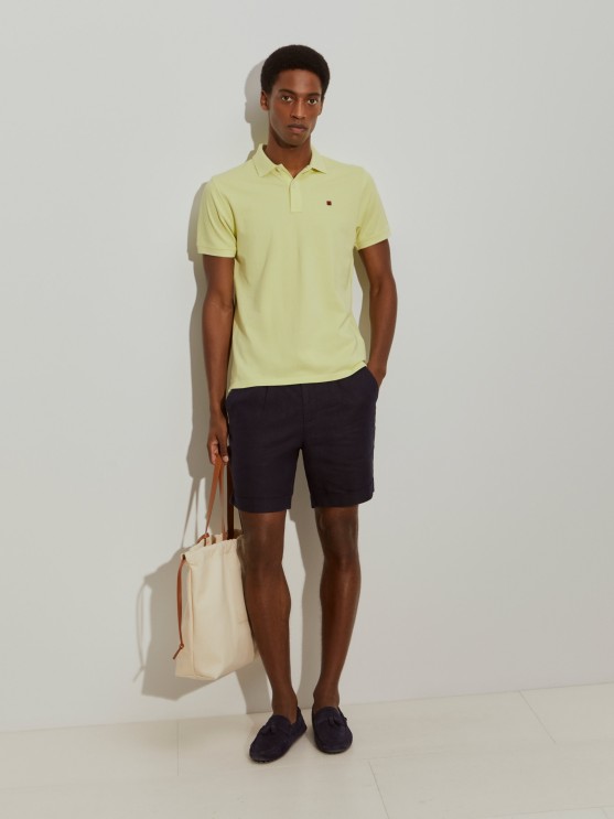 Cotton piqu polo