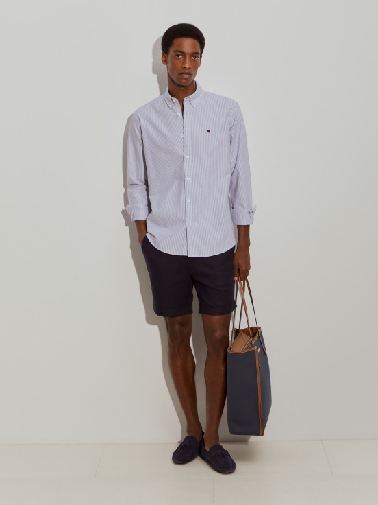 Camisa regular fit s riscas
