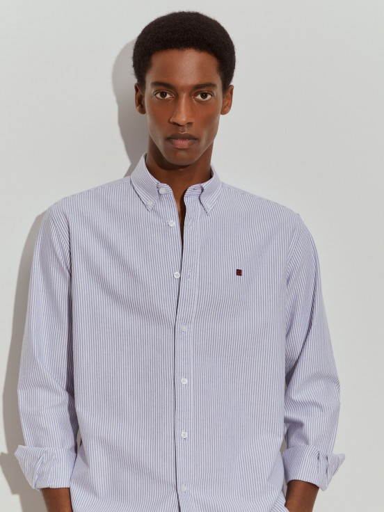 Camisa regular fit s riscas