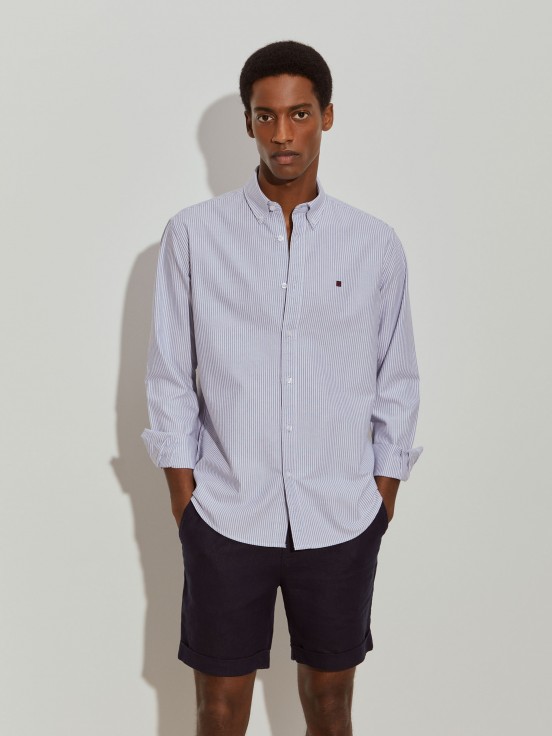 Camisa regular fit s riscas