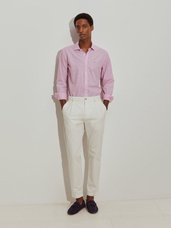 Camisa slim fit s riscas