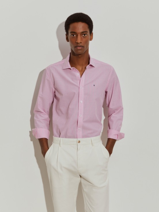 Camisa slim fit s riscas