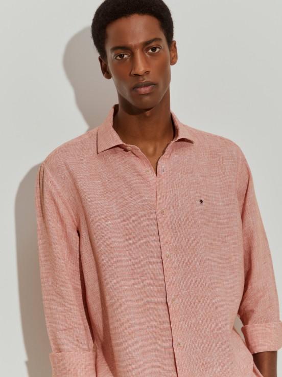 Camisa de linho regular fit