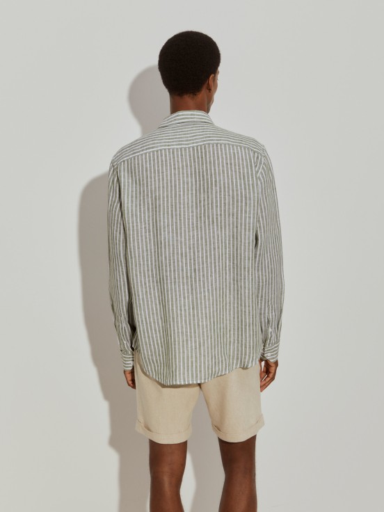 Camisa de linho regular fit
