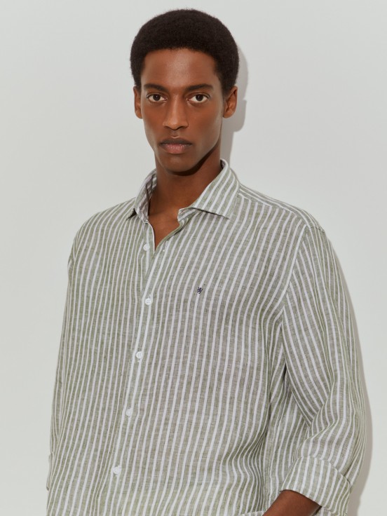 Camisa de linho regular fit