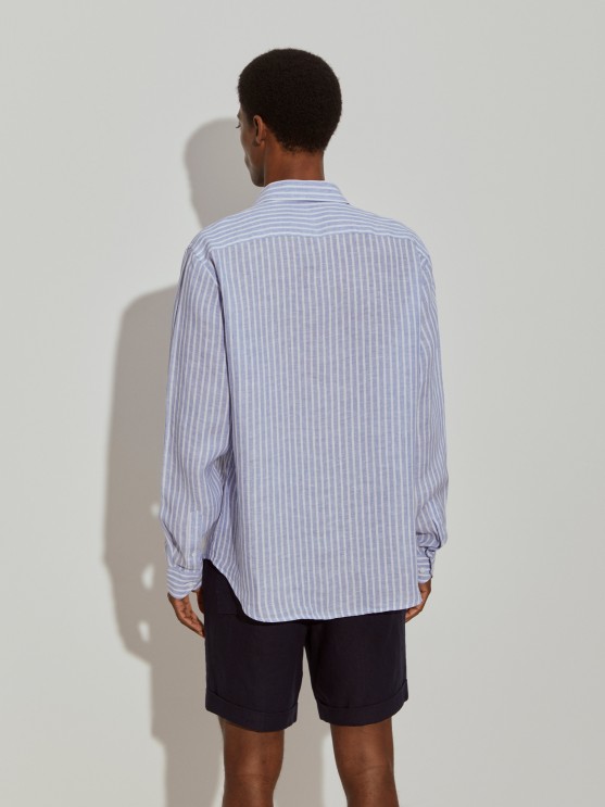 Regular fit linen shirt