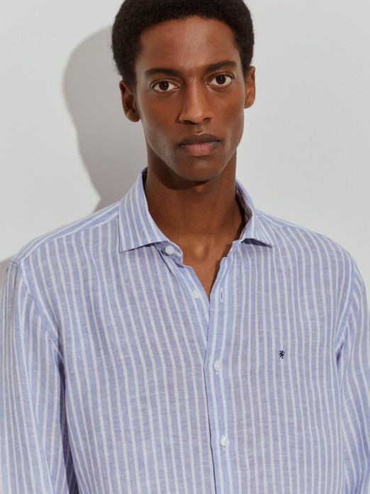 Camisa de linho regular fit