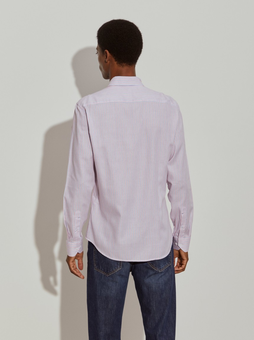 Striped slim fit shirt