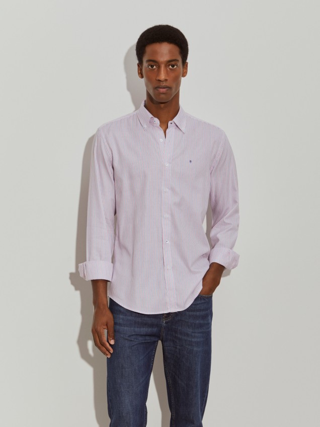 Striped slim fit shirt - Image product