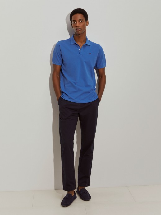 Cotton piqu polo