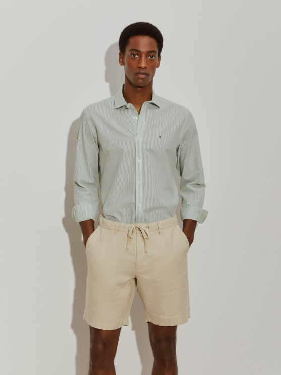 Slim fit striped shirt