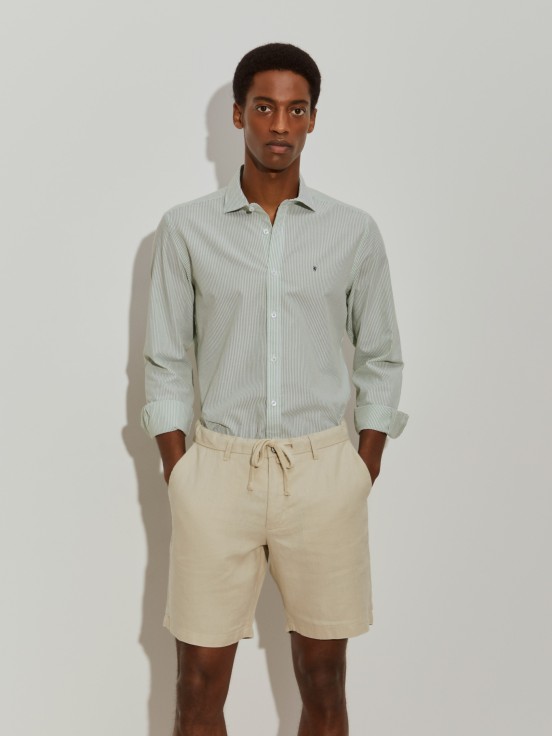 Camisa slim fit s riscas