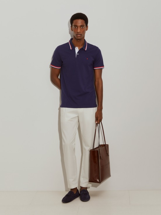 Polo de piqu de corte slim