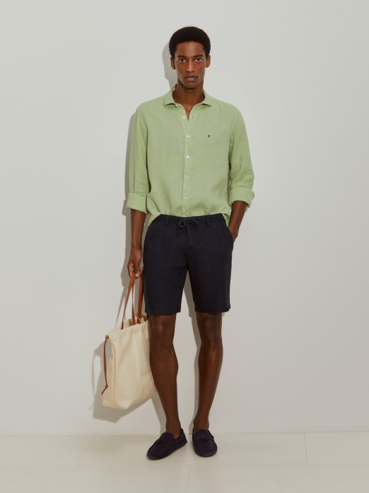 Linen shorts