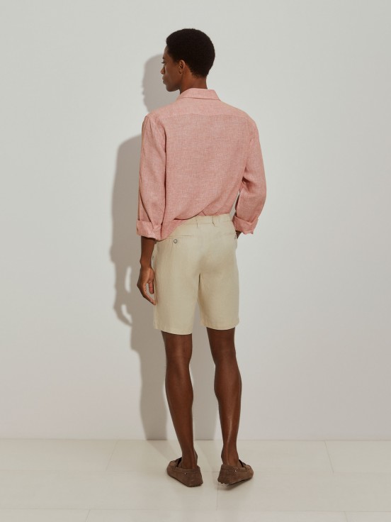 Pantalones cortos de lino