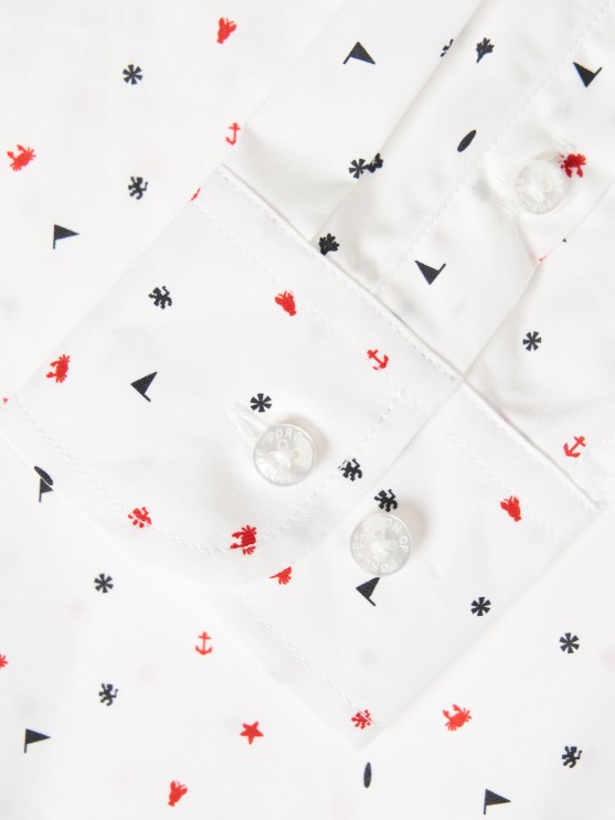 Printed cotton shirt