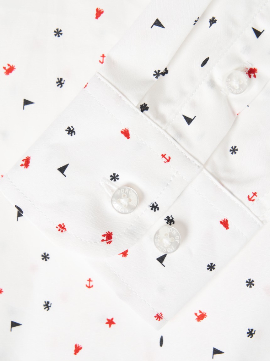 Camisa de algod�o estampada