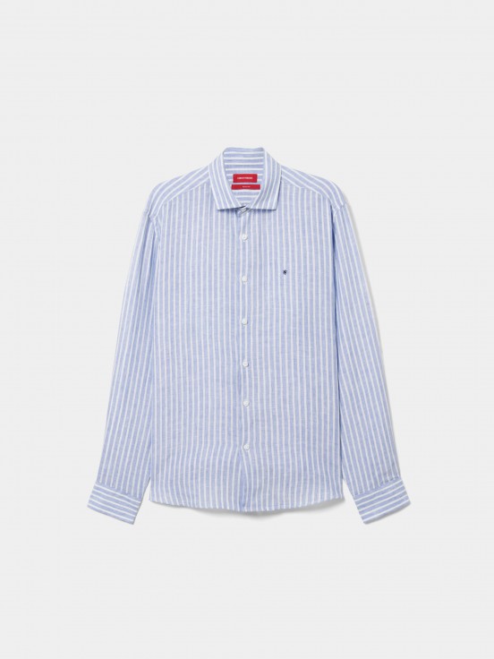 Camisa de linho regular fit
