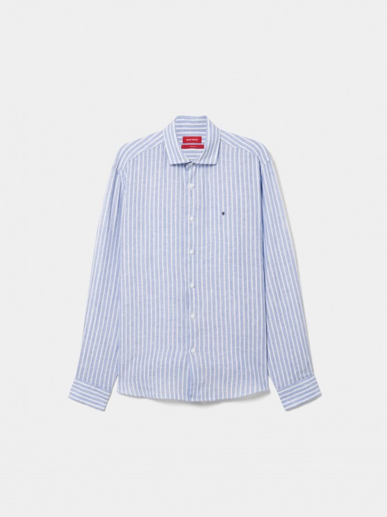 Regular fit linen shirt