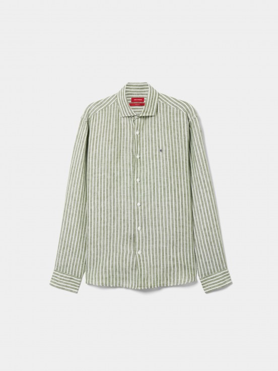 Camisa de linho regular fit