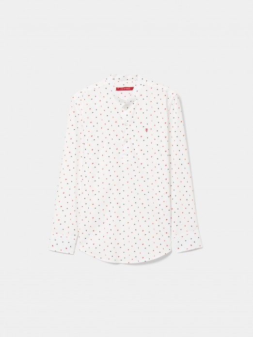 Camisa de algodn estampada