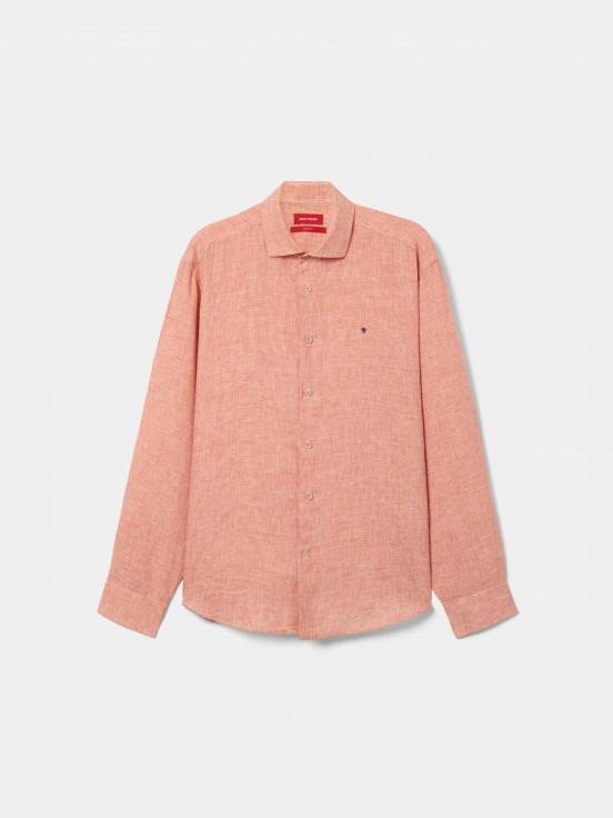 Camisa de linho regular fit