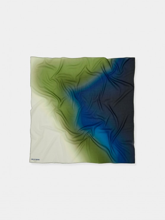 Cotton and silk scarf