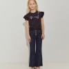 T-shirt com folho e estampado