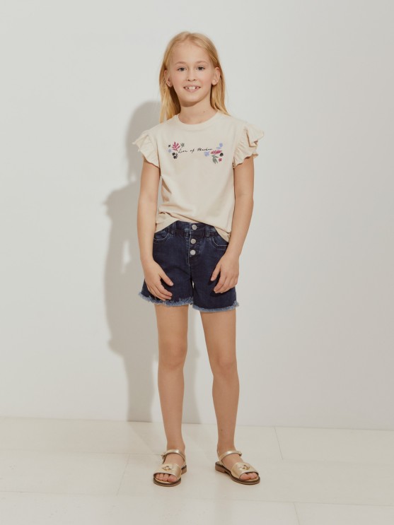 Cales denim curtos