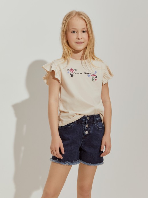 Cales denim curtos