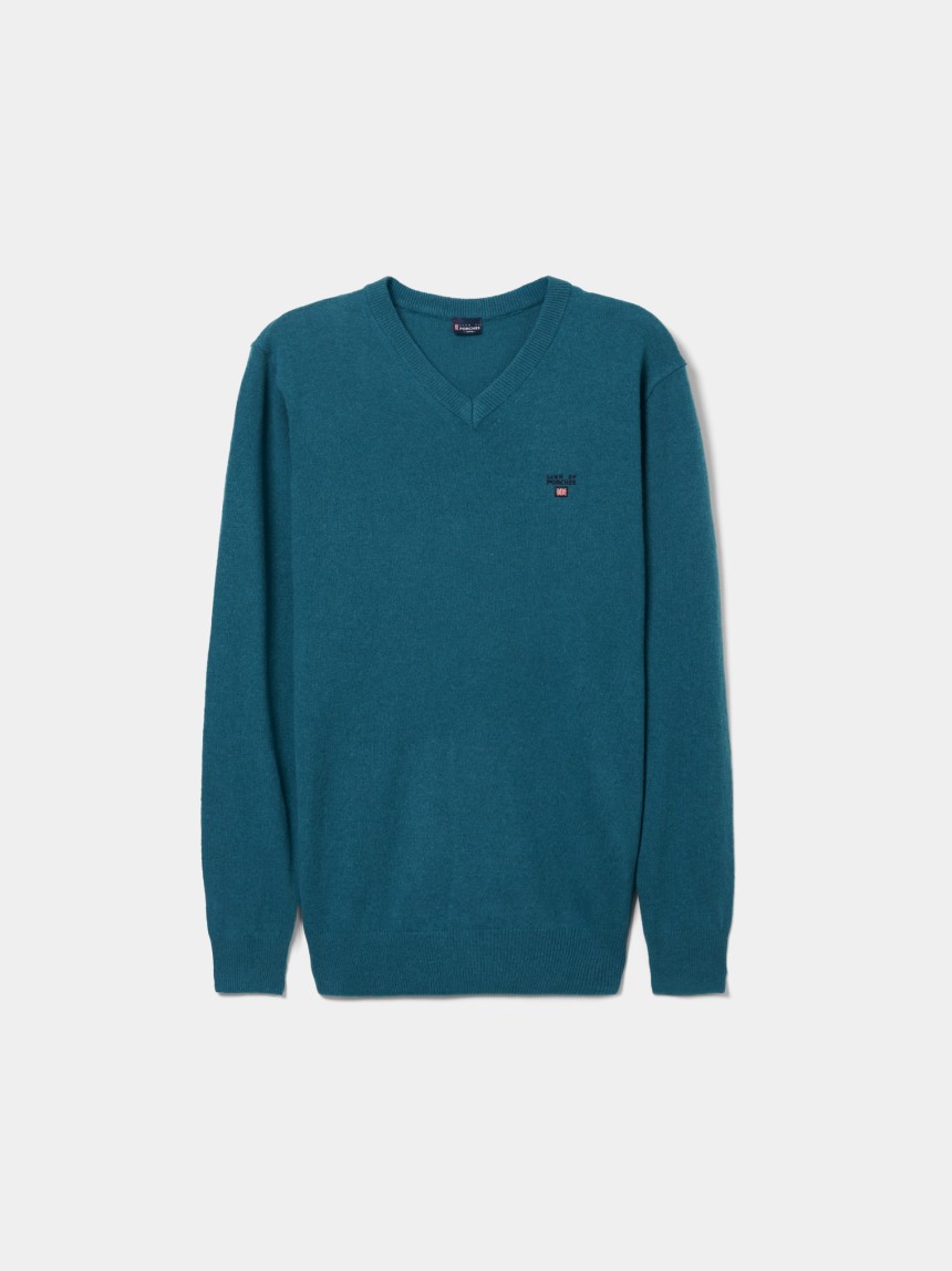 Pullover decote em V