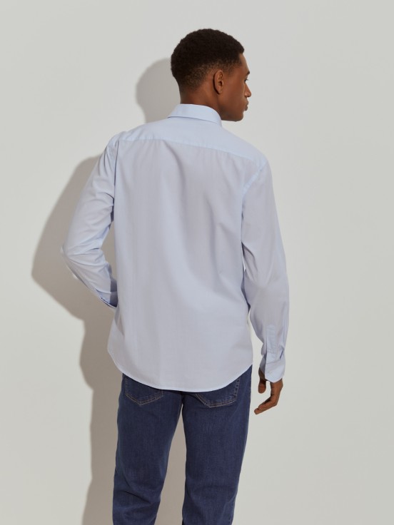 Camisa slim fit de algodo