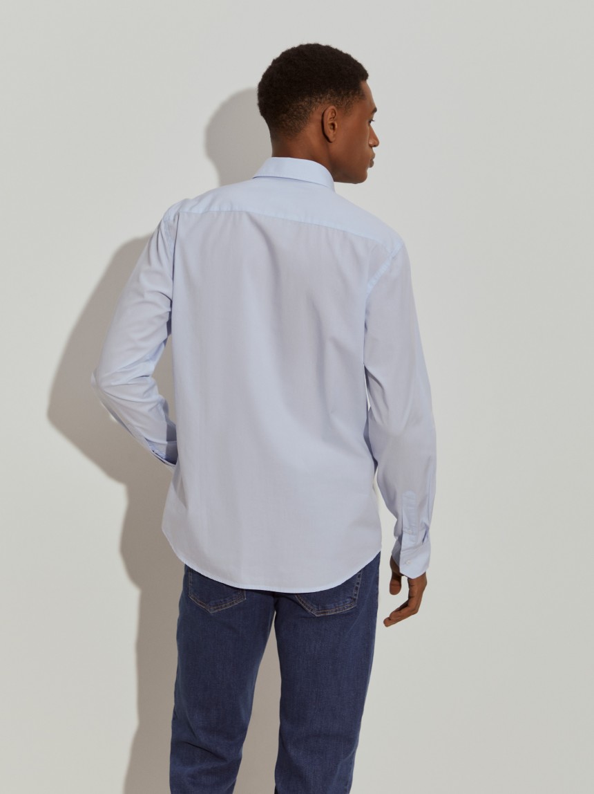 Camisa slim fit de algod�o