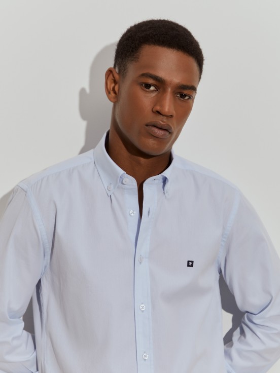 Camisa de algodn ajustada