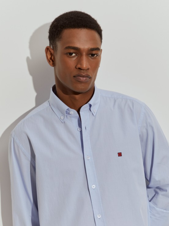 Camisa regular fit de algodo