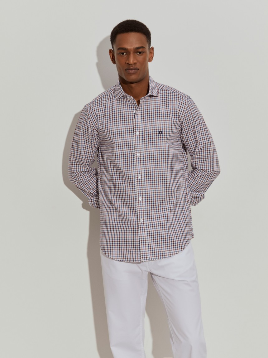Slim fit check shirt