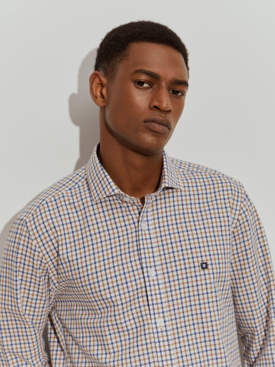 Slim fit check shirt