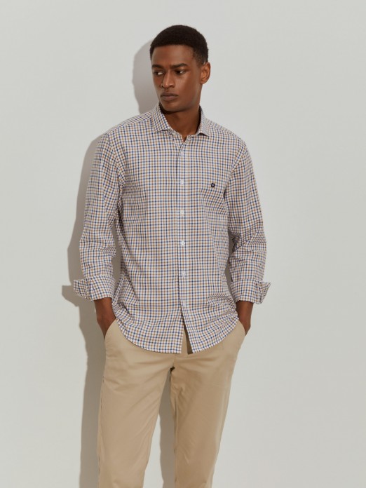 Slim fit check shirt