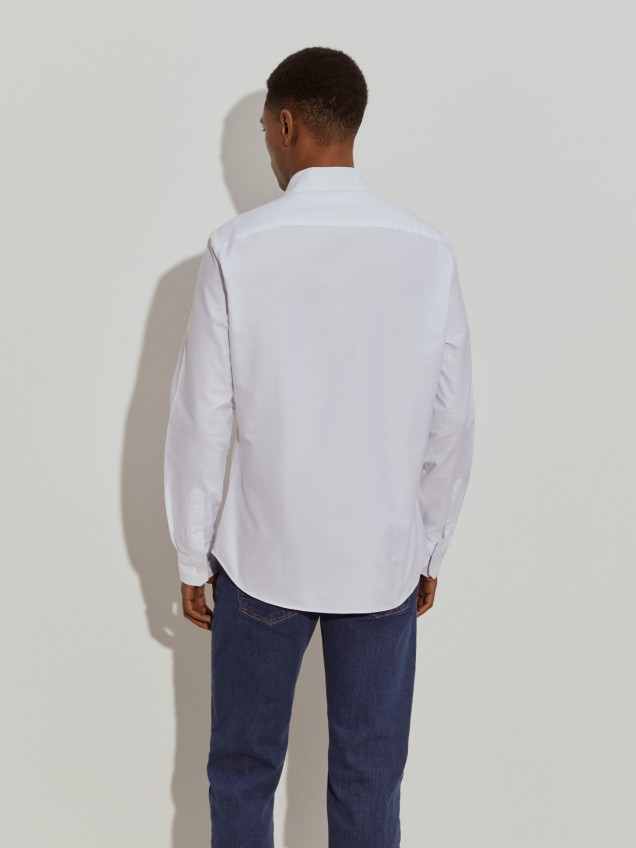 Camisa oxford slim fit
