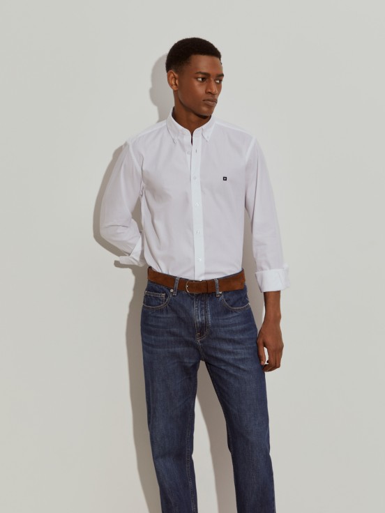 Camisa de algodn ajustada