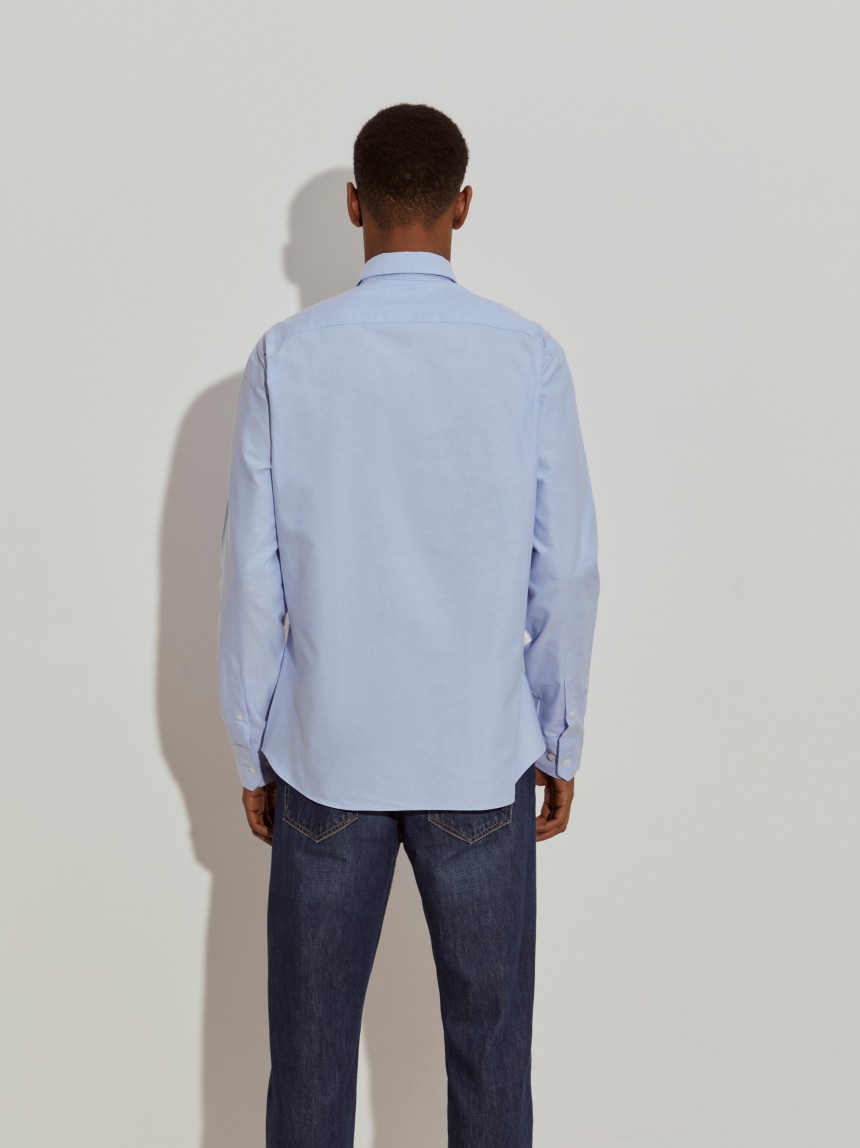 Camisa oxford slim fit