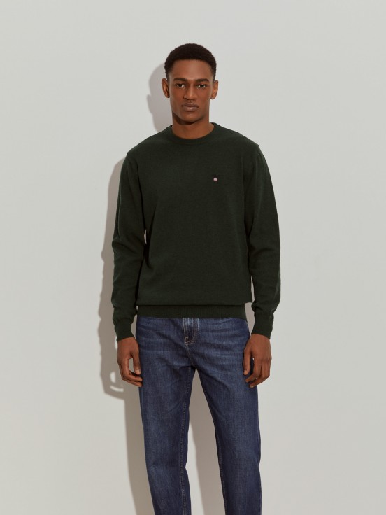 Pullover decote em V